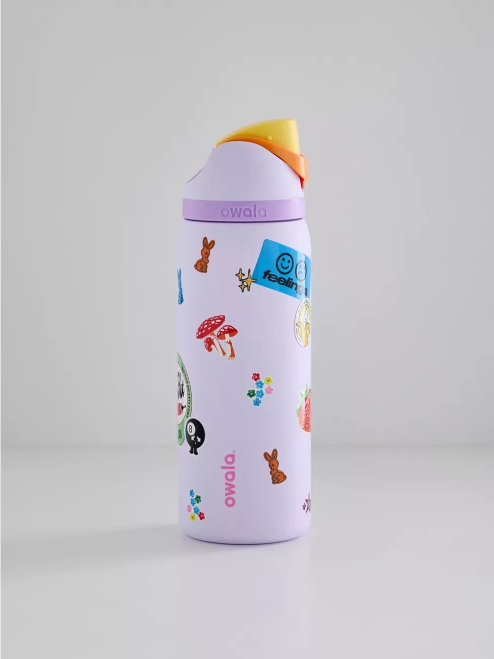 Owala urban outfitters stamps cup freesip 32oz purple water bottle